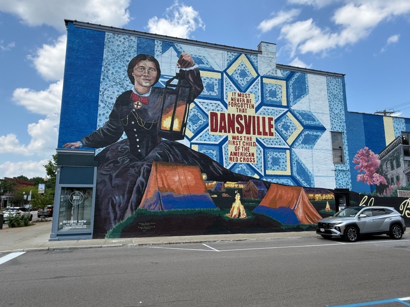 mural in Dansville by artist unknown.