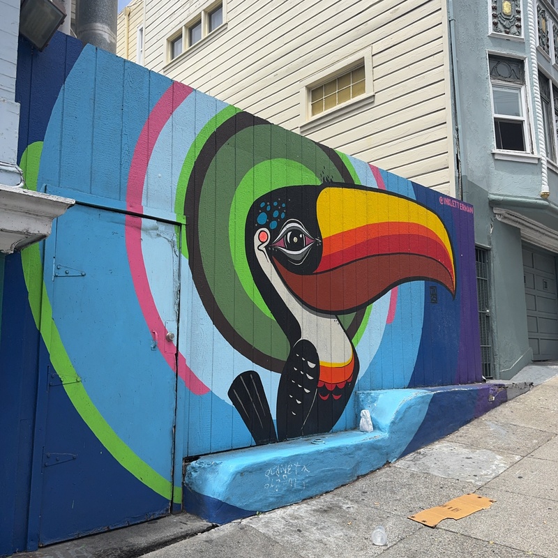 mural in San Francisco by artist Todd Kurnat.