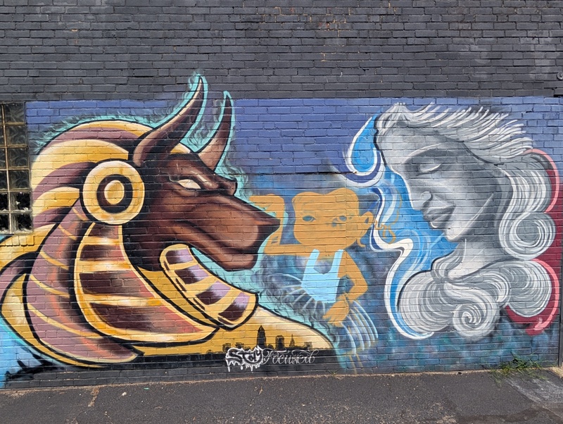 mural in Cleveland by artist unknown.