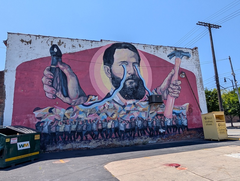 mural in Cleveland by artist unknown.
