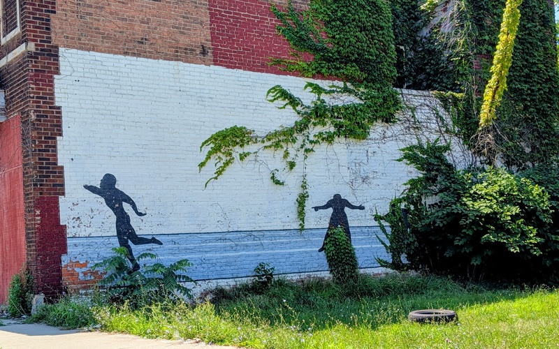 mural in Cleveland by artist unknown.