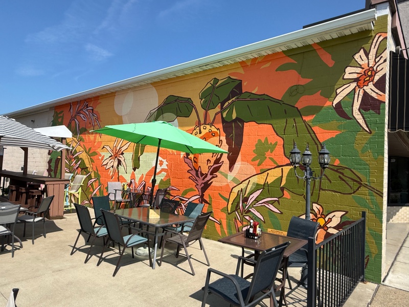 mural in Olean by artist unknown.