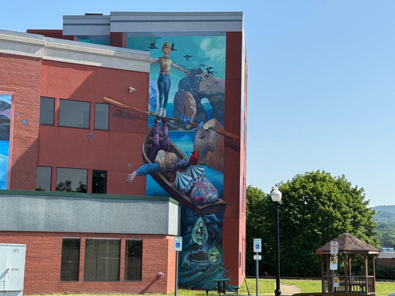 mural in Olean by artist unknown.