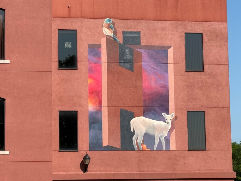 mural in Olean by artist unknown.