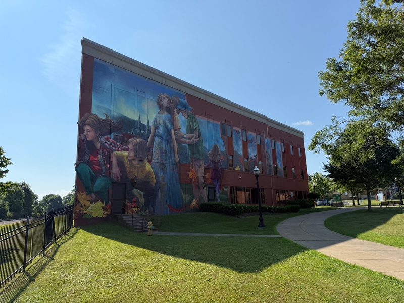 mural in Olean by artist unknown.