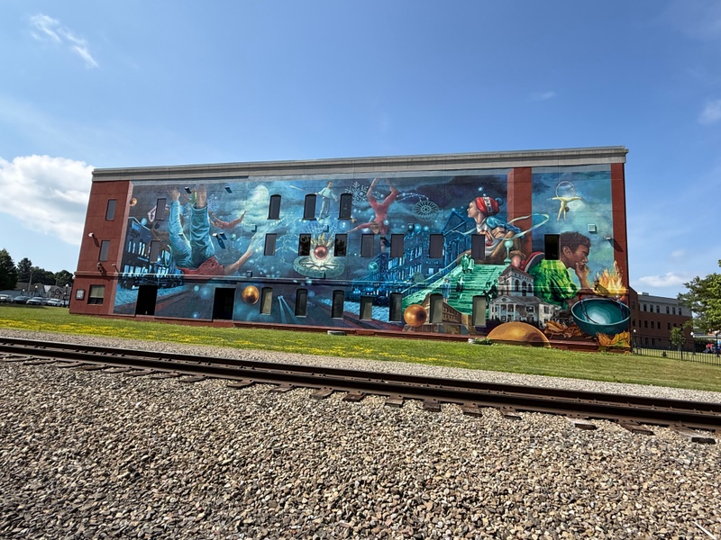 mural in Olean by artist unknown.