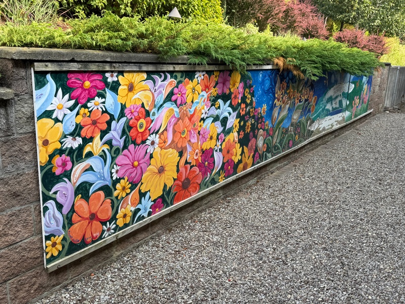 mural in Hammondsport by artist unknown.