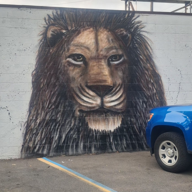 mural in Clawson by artist Wyland.