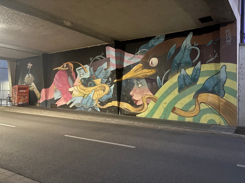 mural in Regensburg by artist unknown.