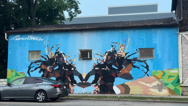 mural in Milwaukee by artist Mauricio Ramirez.