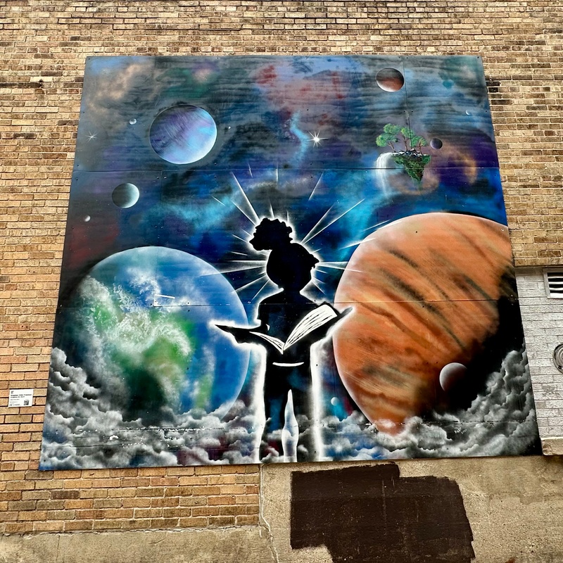 mural in Milwaukee by artist unknown.