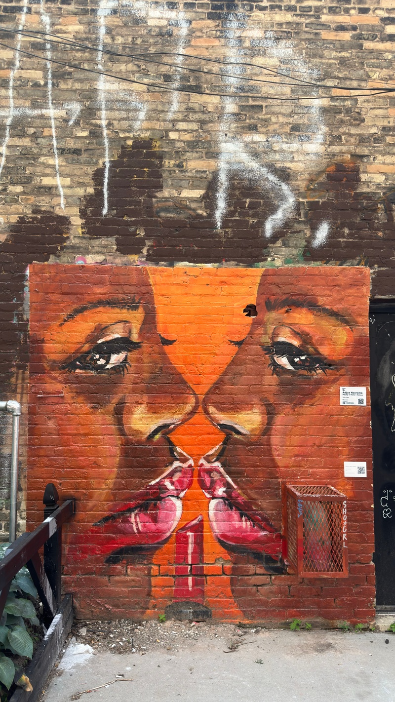 mural in Milwaukee by artist unknown.