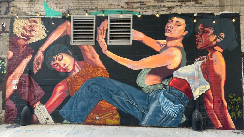 mural in Milwaukee by artist unknown.