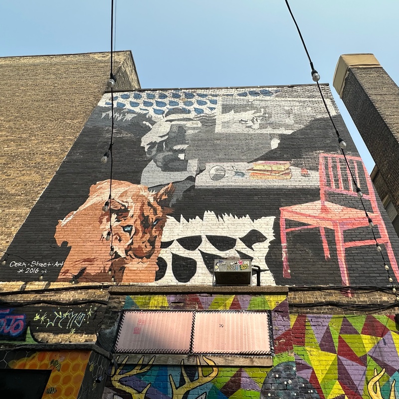 mural in Milwaukee by artist unknown.