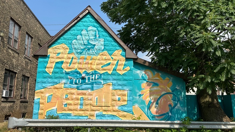 mural in Milwaukee by artist unknown.