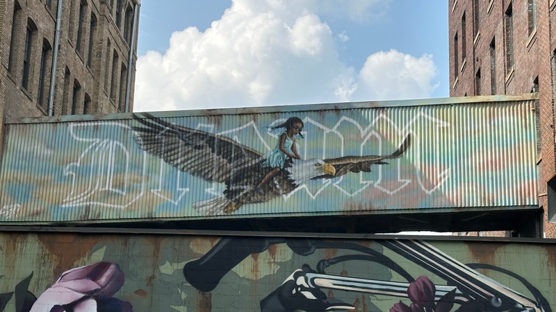 mural in Milwaukee by artist unknown.