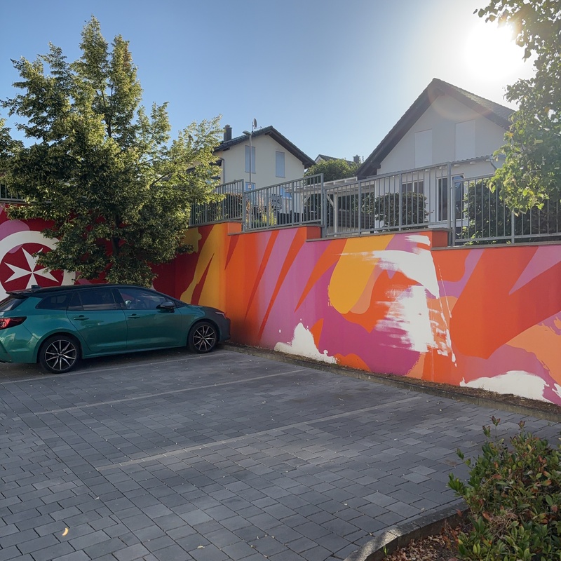 mural in Buseck by artist unknown.