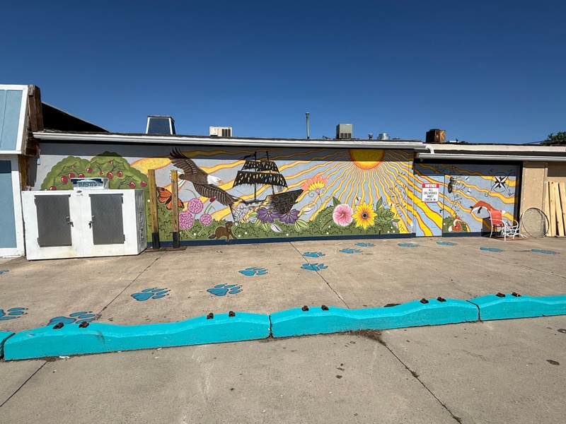 mural in Sodus Point by artist unknown.