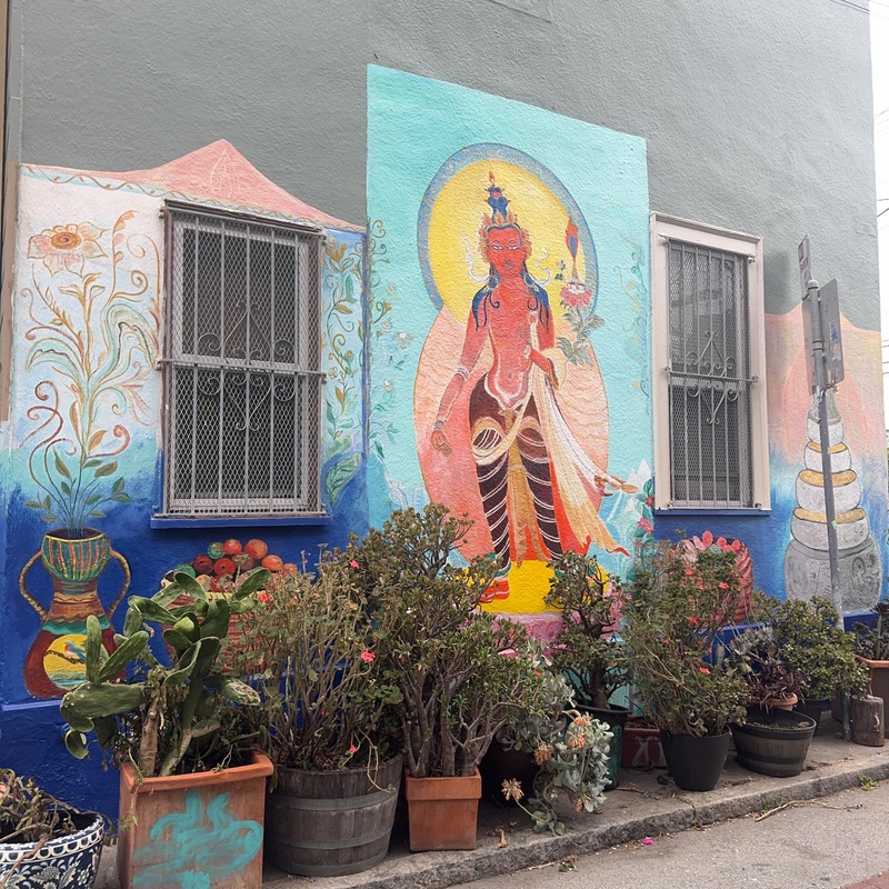 mural in San Francisco by artist unknown.