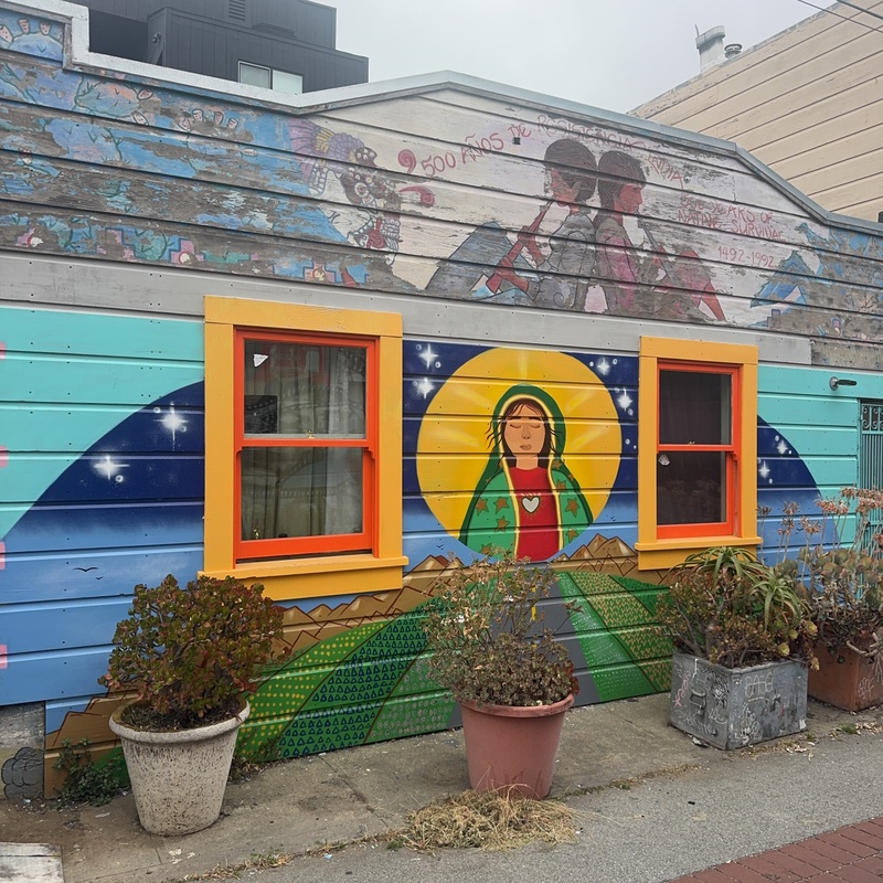 mural in San Francisco by artist unknown.