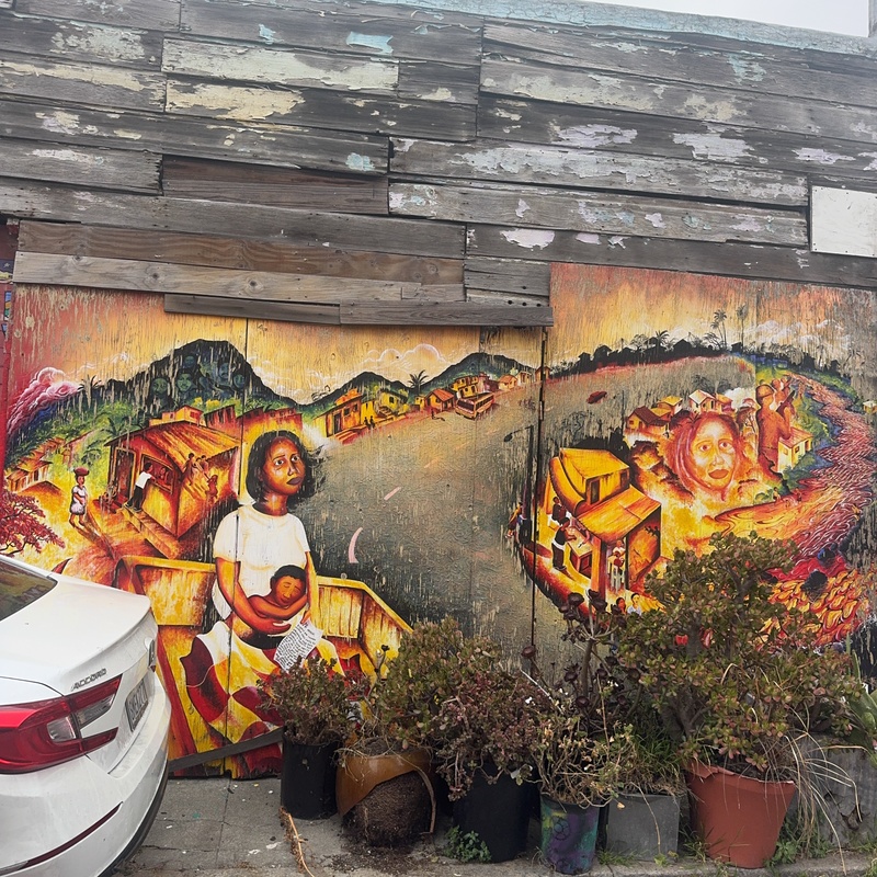 mural in San Francisco by artist unknown.