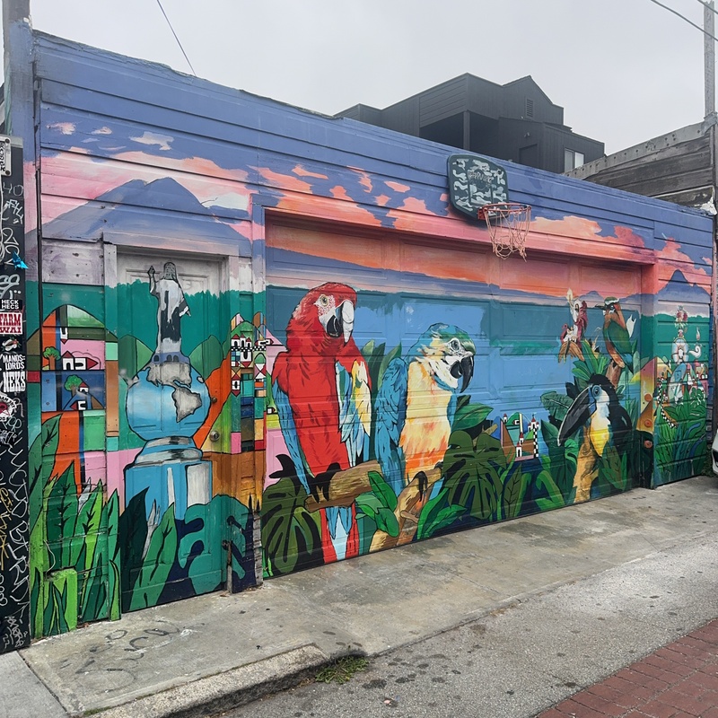 mural in San Francisco by artist unknown.