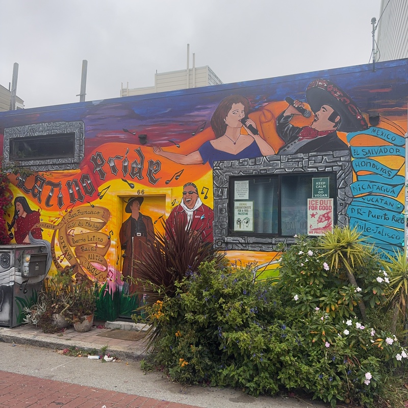 mural in San Francisco by artist unknown.