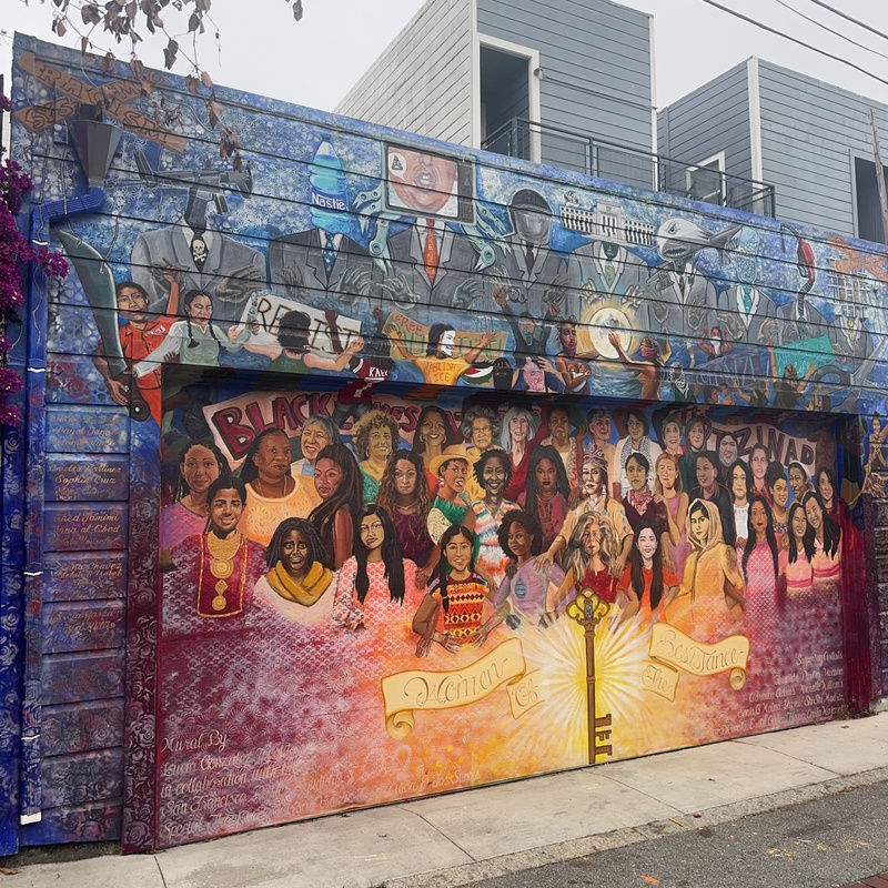 mural in San Francisco by artist unknown.