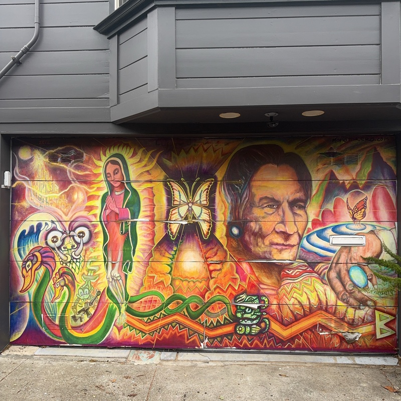 mural in San Francisco by artist unknown.