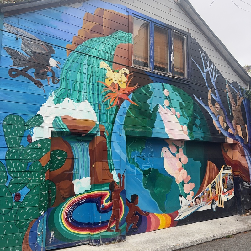 mural in San Francisco by artist unknown.