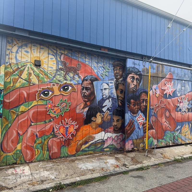 mural in San Francisco by artist unknown.