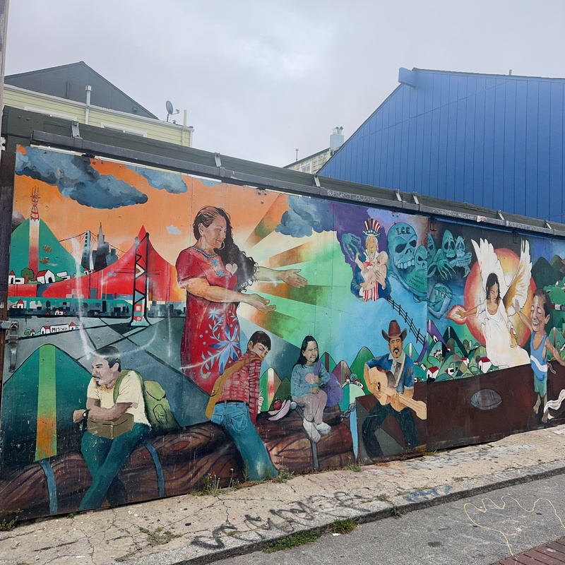 mural in San Francisco by artist unknown.