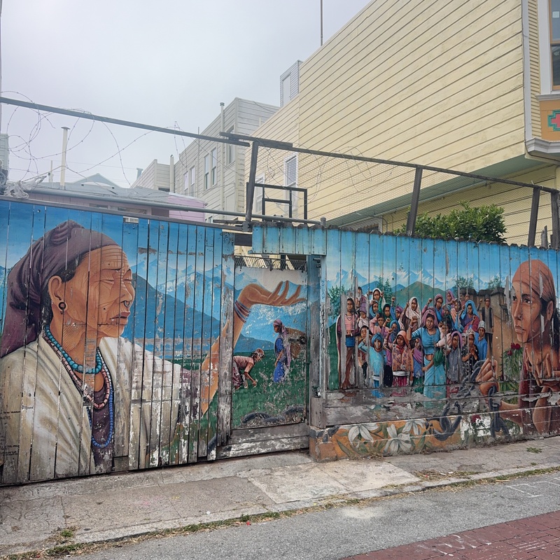 mural in San Francisco by artist unknown.