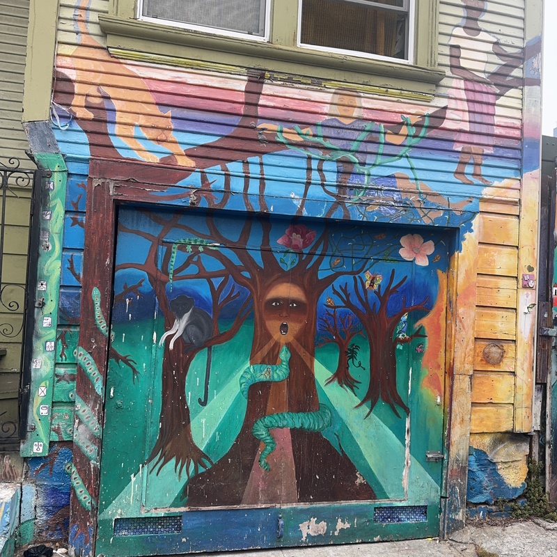 mural in San Francisco by artist unknown.