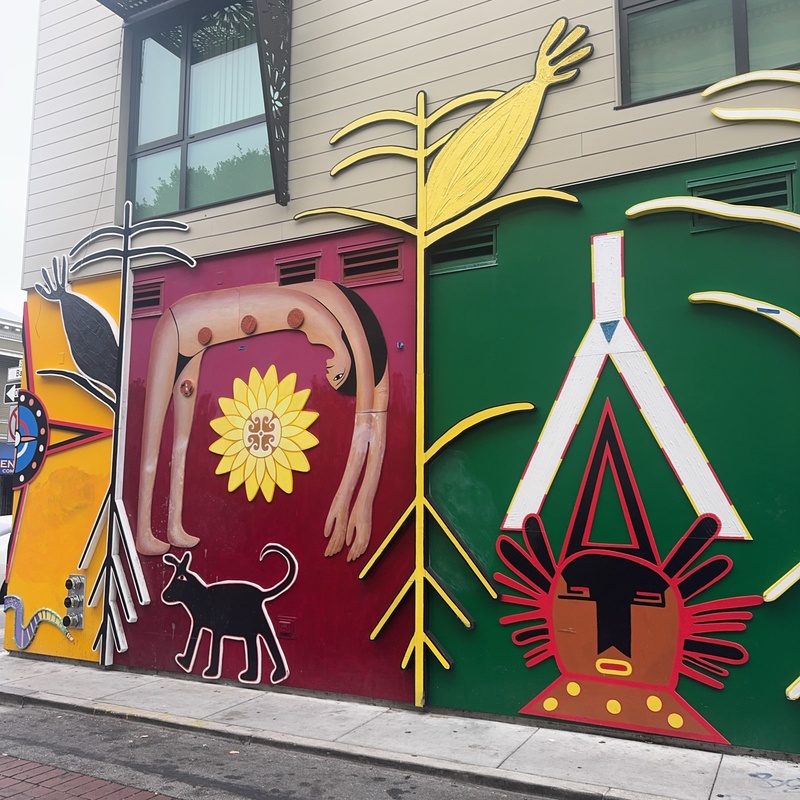 mural in San Francisco by artist unknown.