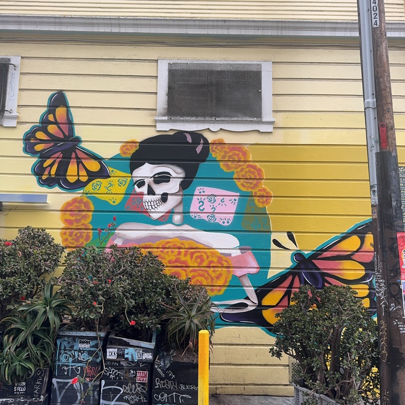 mural in San Francisco by artist unknown.