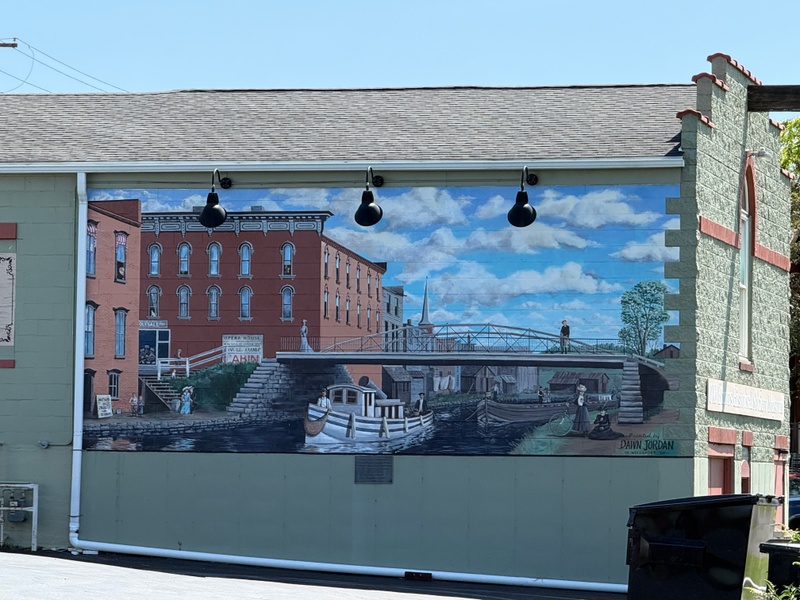 mural in Weedsport by artist Dawn Jordan.