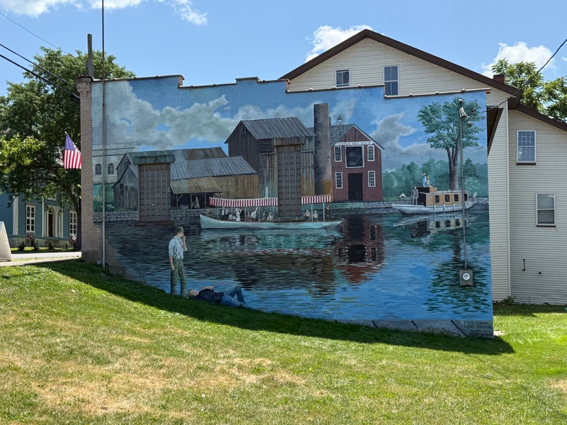 mural in Port Byron by artist unknown.