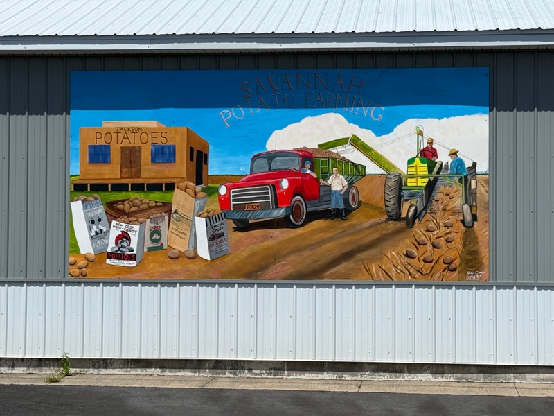 mural in Savannah by artist unknown.