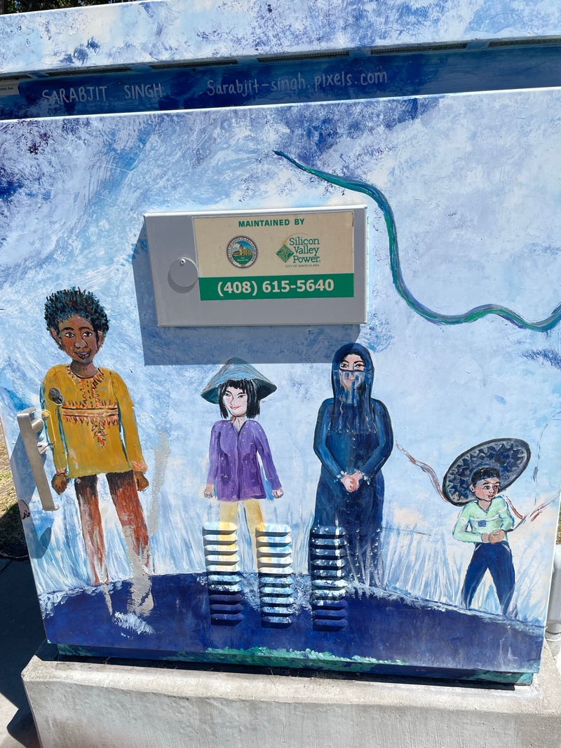 mural in Santa Clara by artist unknown.