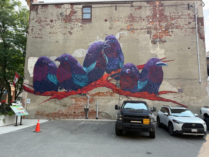 mural in Chatham-Kent by artist unknown.