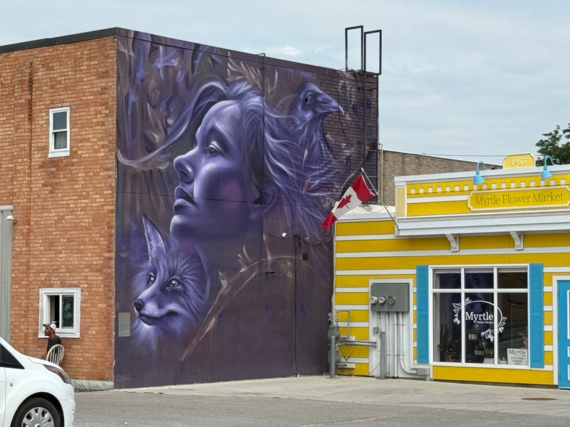 mural in Chatham-Kent by artist unknown.