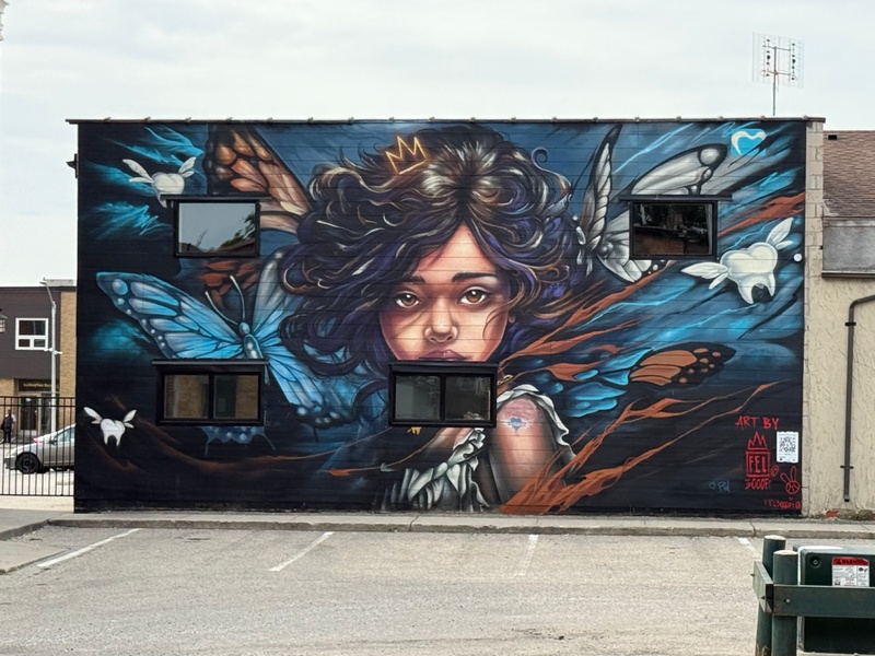 mural in Chatham-Kent by artist unknown.
