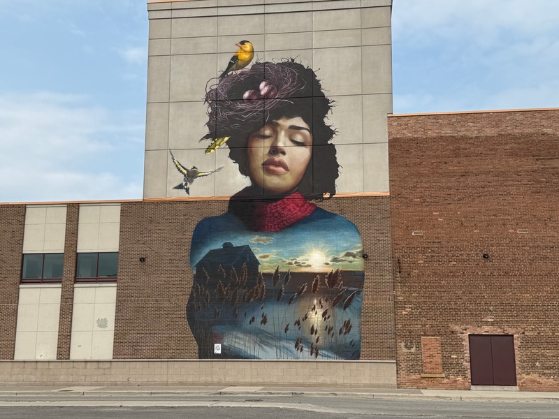 mural in Chatham-Kent by artist unknown.