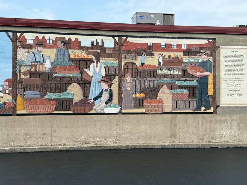 mural in Chatham-Kent by artist unknown.
