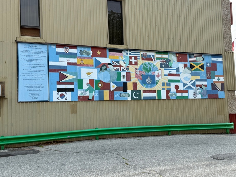 mural in Chatham-Kent by artist unknown.