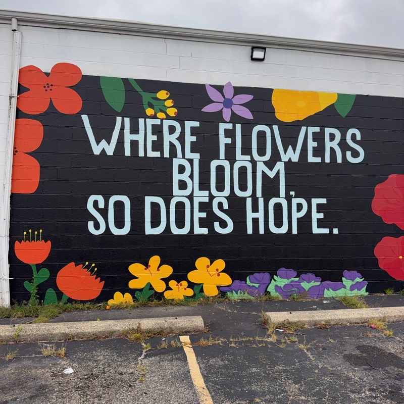 mural in Dayton by artist unknown.