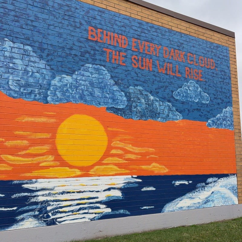 mural in Dayton by artist unknown.