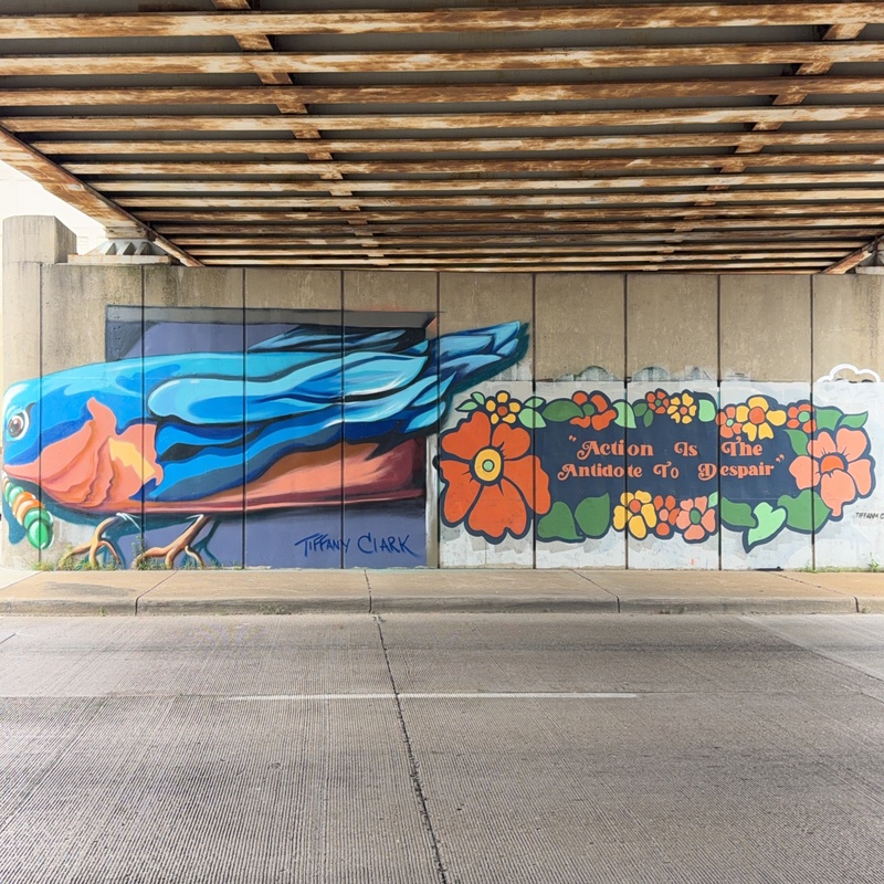 mural in Dayton by artist unknown.