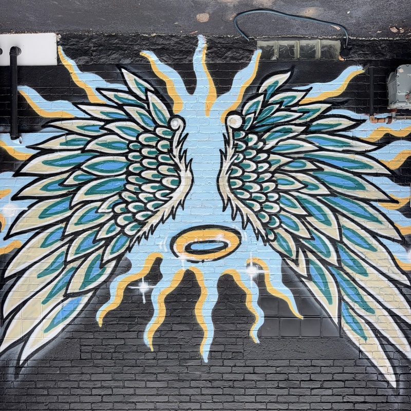 mural in Dayton by artist unknown.